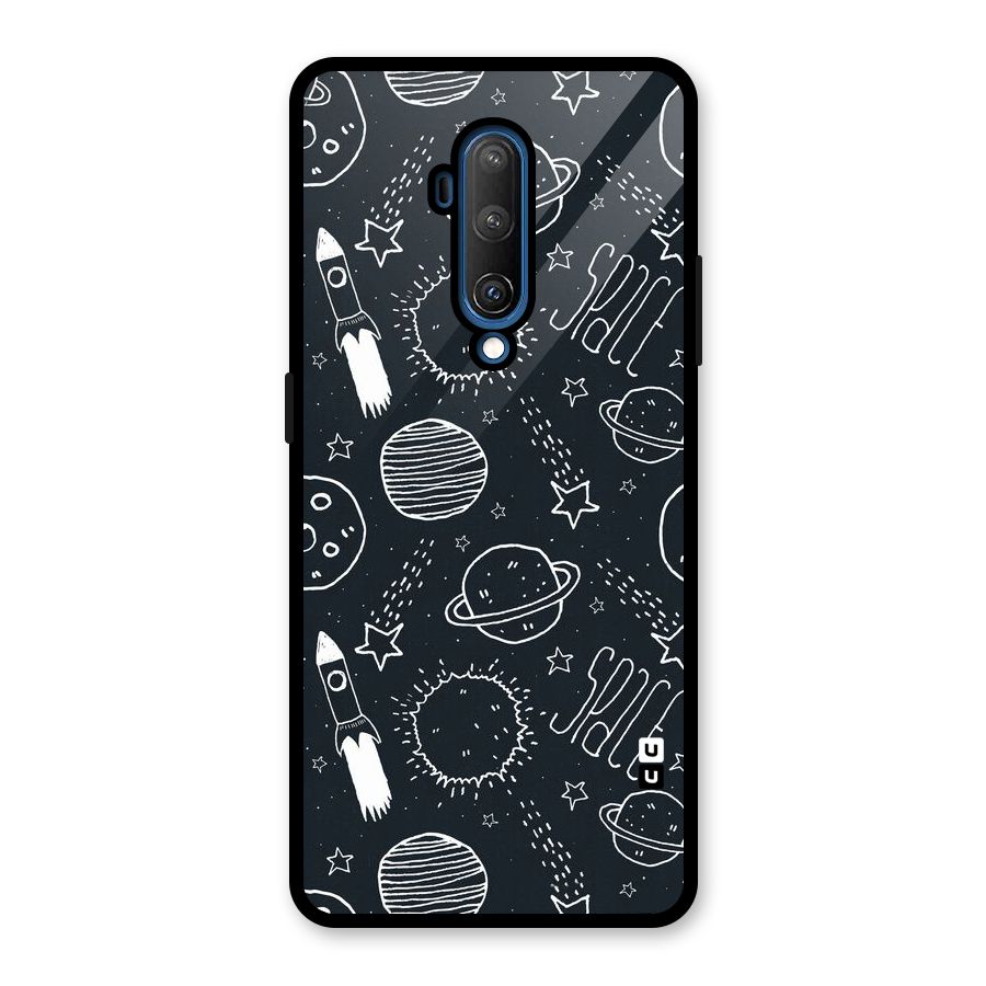 Just Space Things Glass Back Case for OnePlus 7T Pro