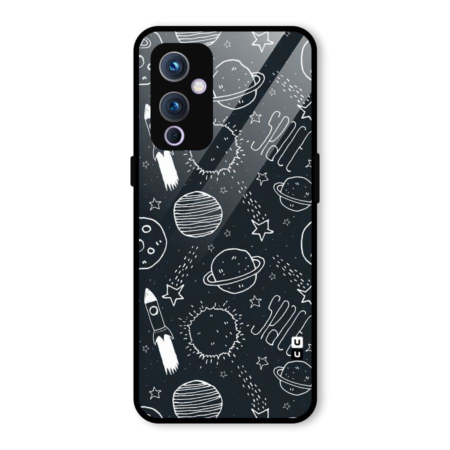 Just Space Things Glass Back Case for OnePlus 9