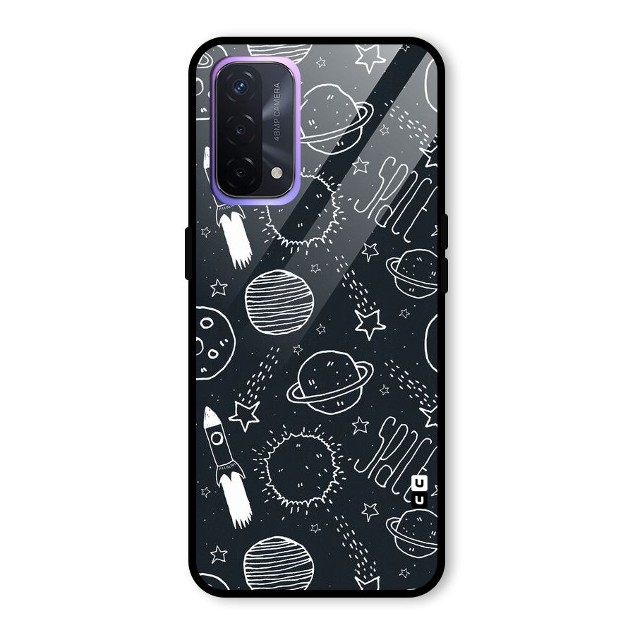 Just Space Things Glass Back Case for Oppo A74 5G