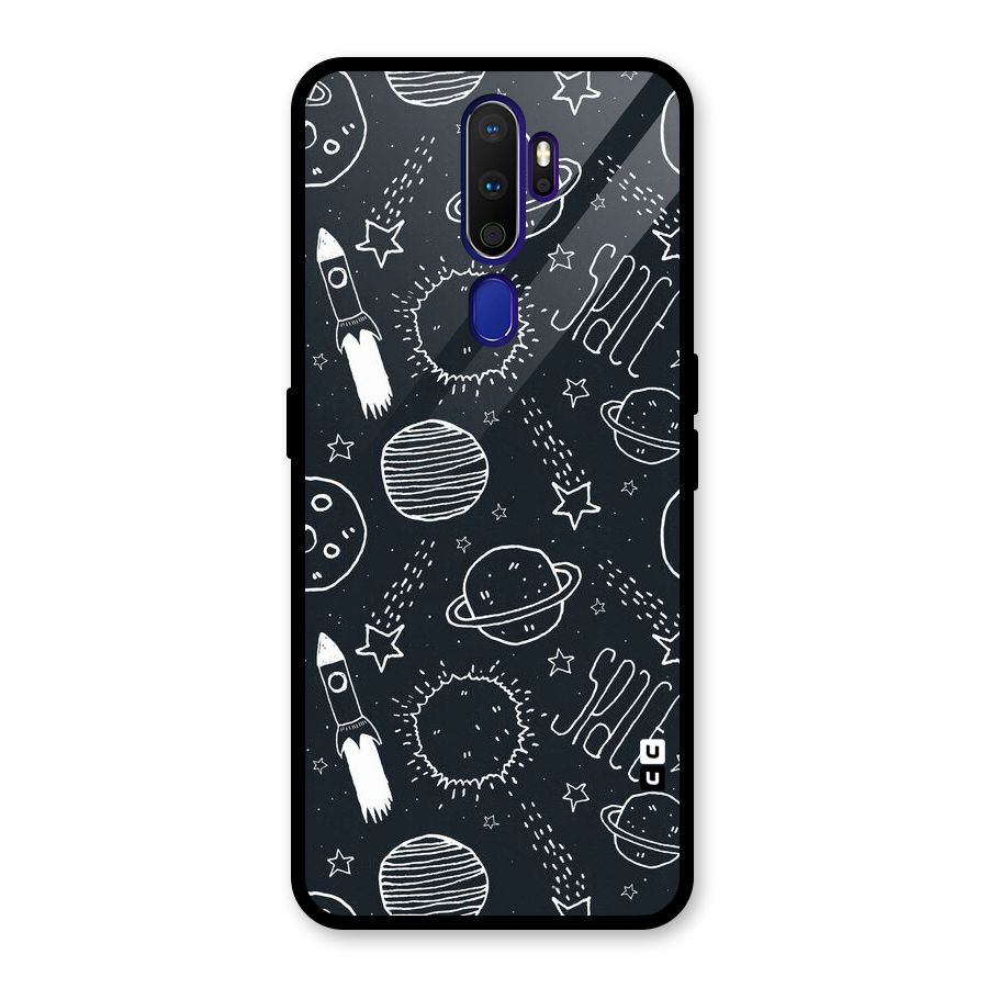Just Space Things Glass Back Case for Oppo A9 (2020)