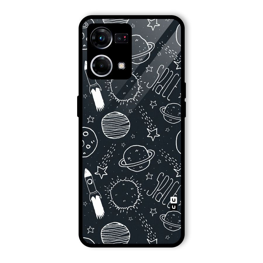 Just Space Things Glass Back Case for Oppo F21 Pro 4G