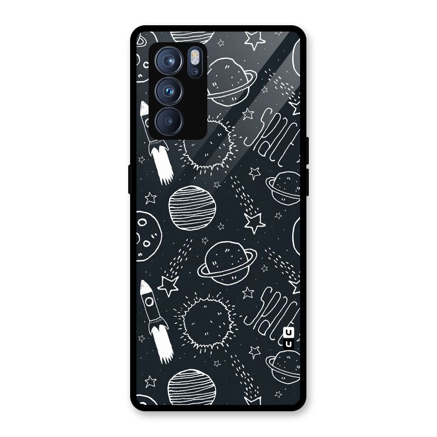 Just Space Things Glass Back Case for Oppo Reno6 Pro 5G