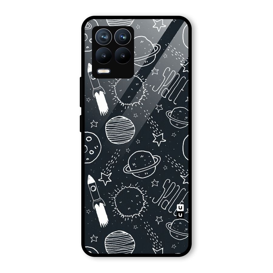 Just Space Things Glass Back Case for Realme 8 Pro