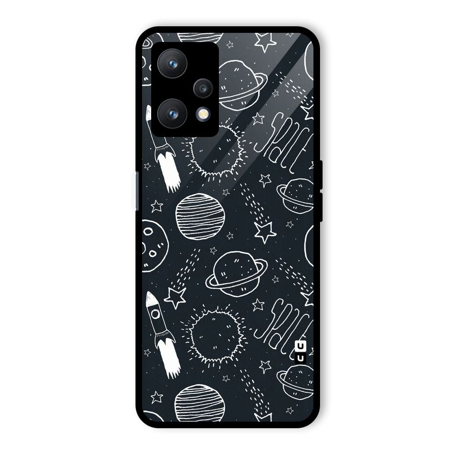 Just Space Things Glass Back Case for Realme 9 Pro 5G