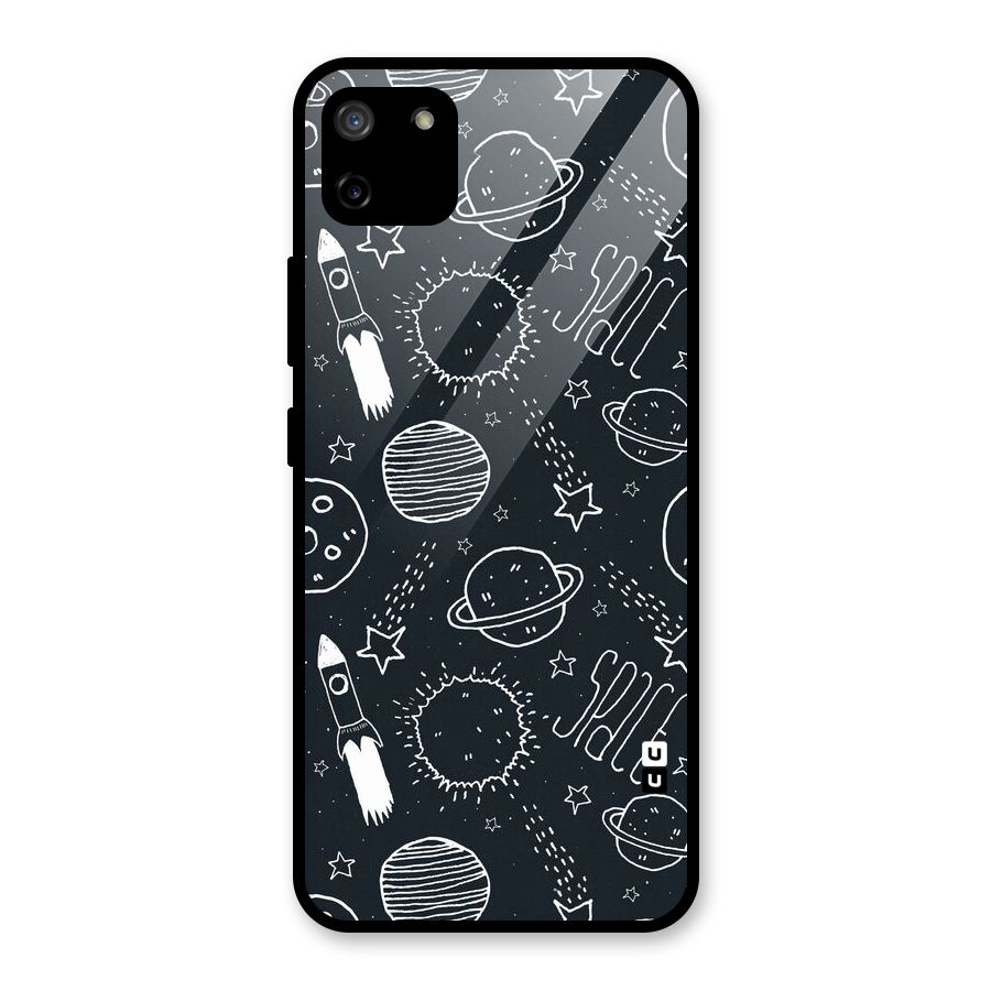 Just Space Things Glass Back Case for Realme C11