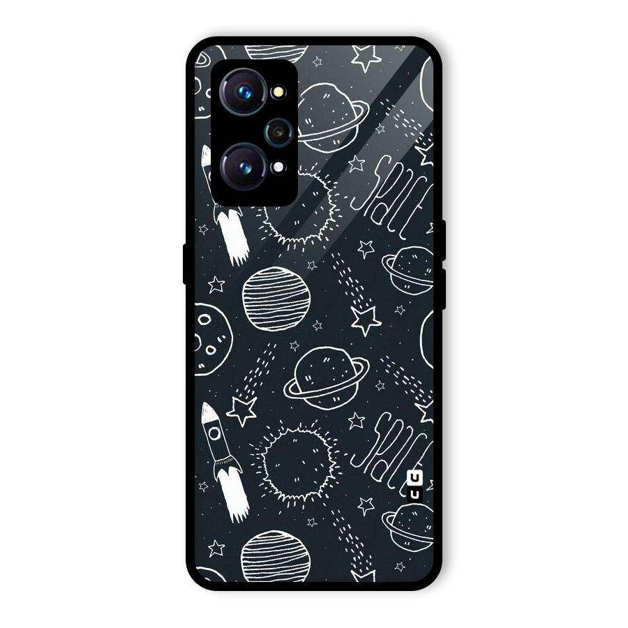 Just Space Things Glass Back Case for Realme GT 2