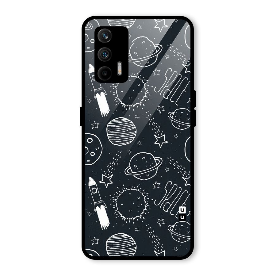 Just Space Things Glass Back Case for Realme GT 5G