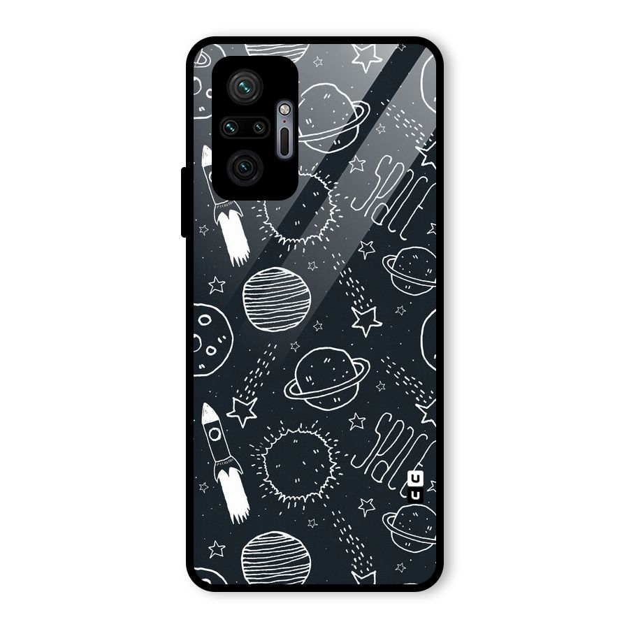 Just Space Things Glass Back Case for Redmi Note 10 Pro Max