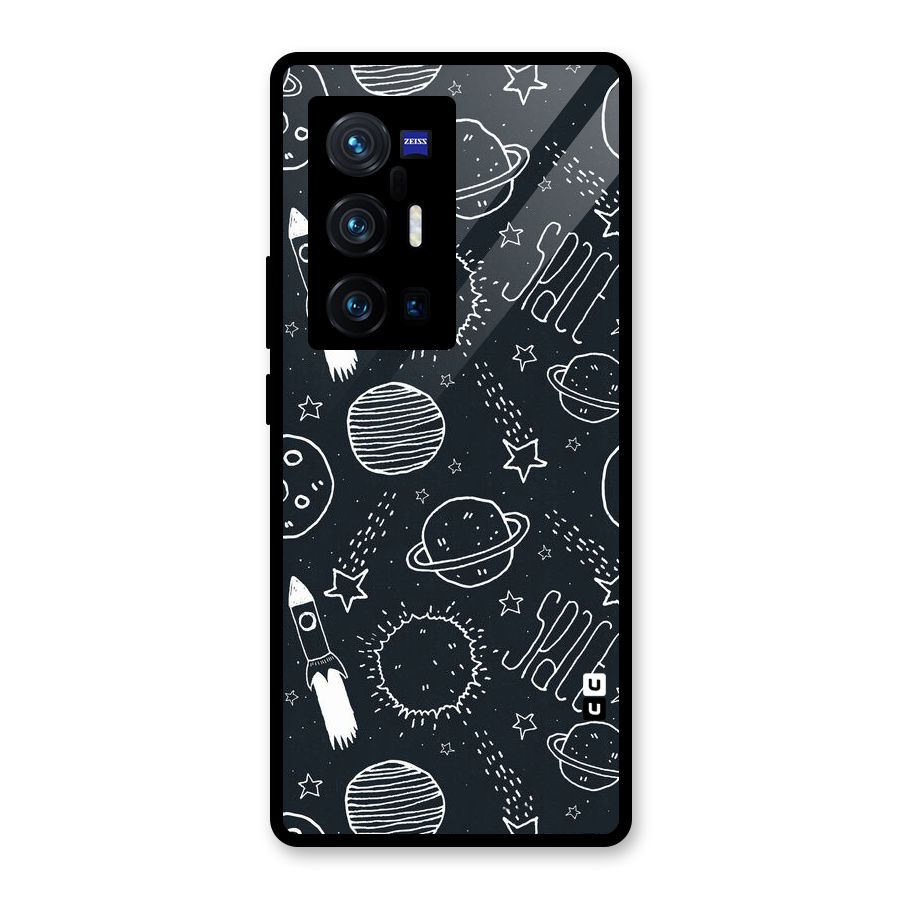 Just Space Things Glass Back Case for Vivo X70 Pro Plus