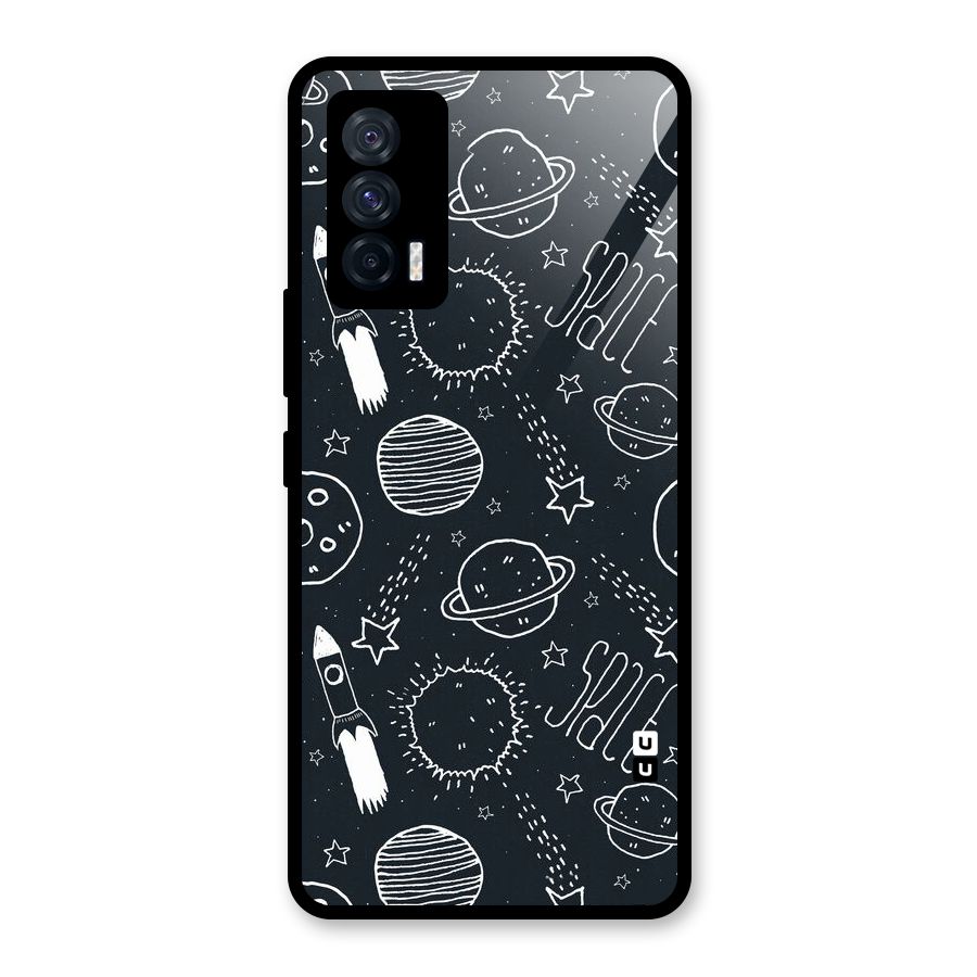 Just Space Things Glass Back Case for Vivo iQOO 7 5G