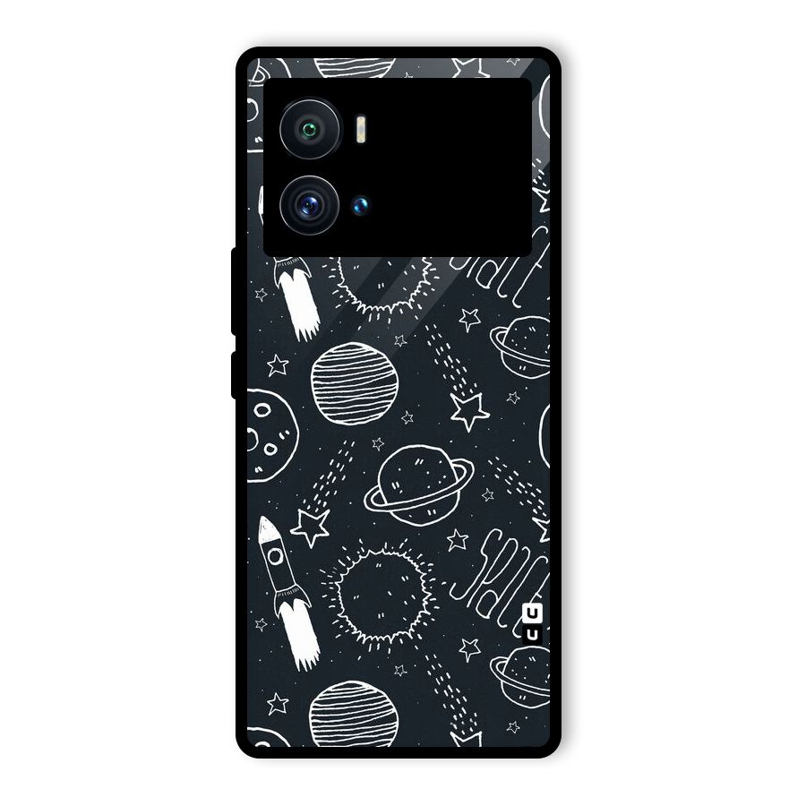 Just Space Things Glass Back Case for Vivo iQOO 9 Pro