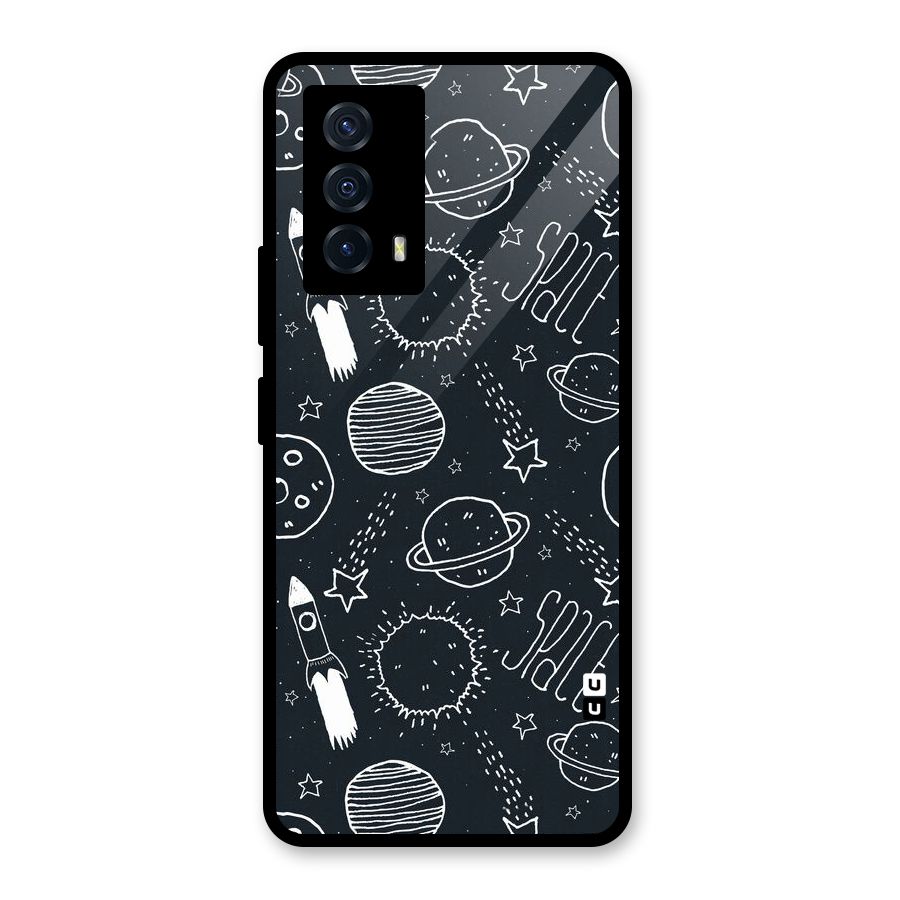 Just Space Things Glass Back Case for Vivo iQOO Z5