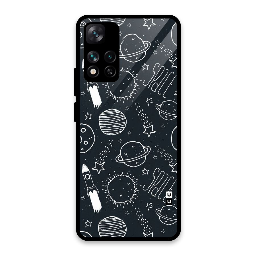Just Space Things Glass Back Case for Xiaomi 11i HyperCharge 5G