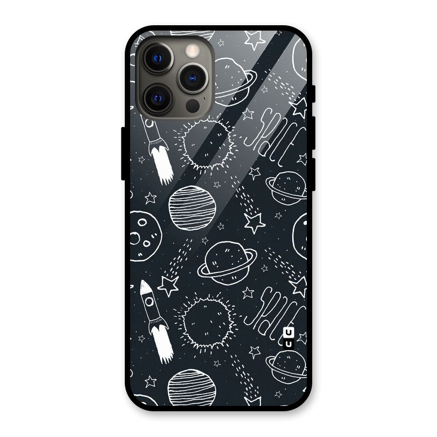 Just Space Things Glass Back Case for iPhone 12 Pro Max