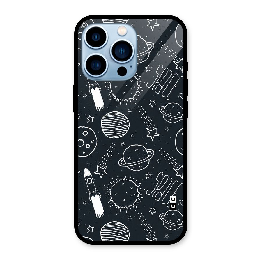 Just Space Things Glass Back Case for iPhone 13 Pro