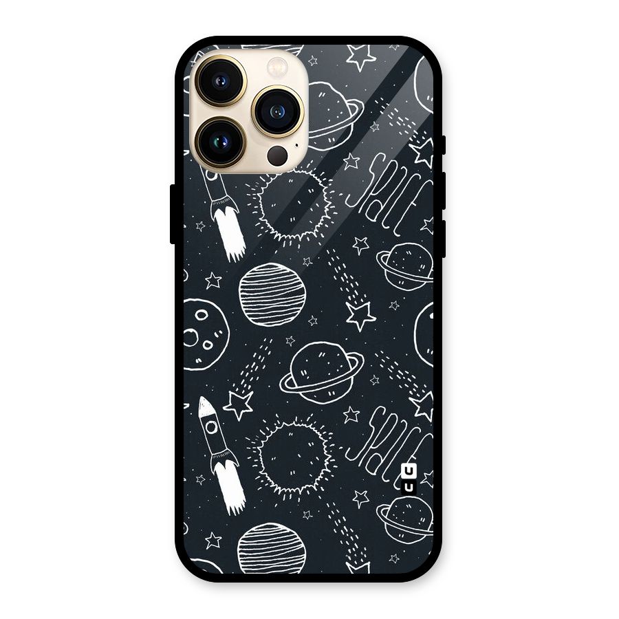 Just Space Things Glass Back Case for iPhone 13 Pro Max