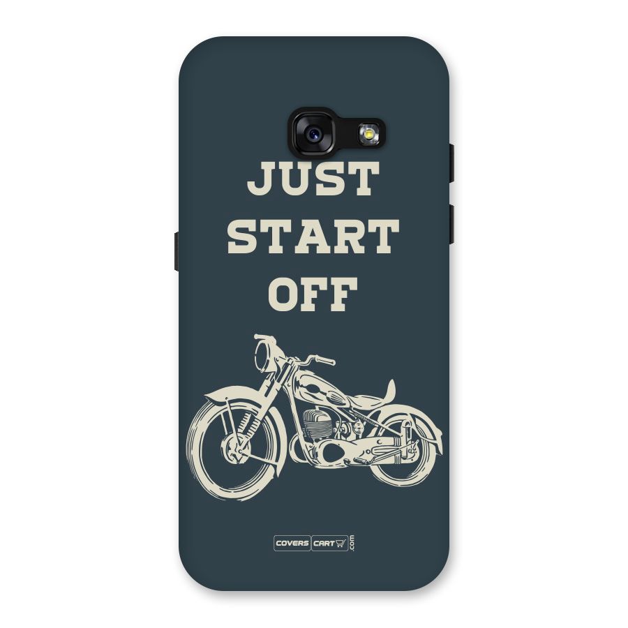 Just Start Off Back Case for Galaxy A3 (2017)