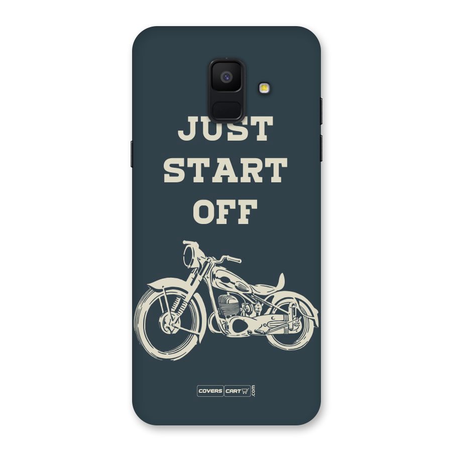 Just Start Off Back Case for Galaxy A6 (2018)