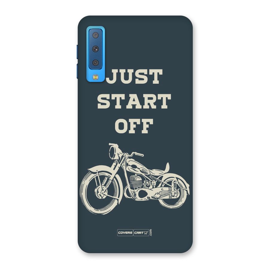Just Start Off Back Case for Galaxy A7 (2018)