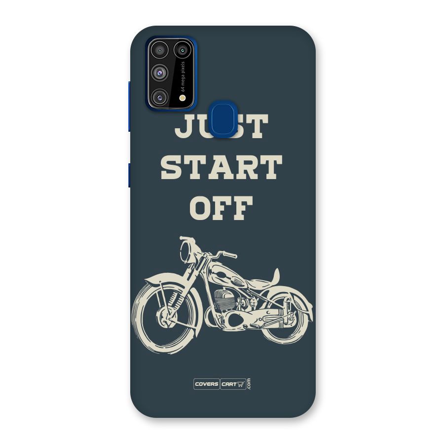 Just Start Off Back Case for Galaxy F41