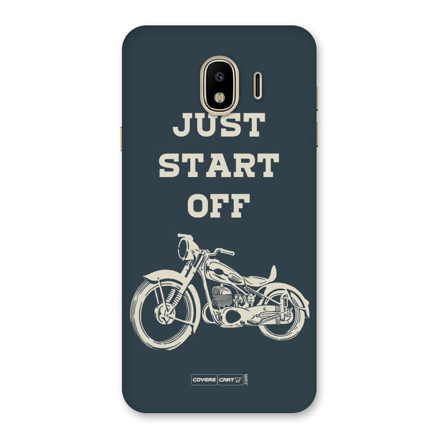 Just Start Off Back Case for Galaxy J4