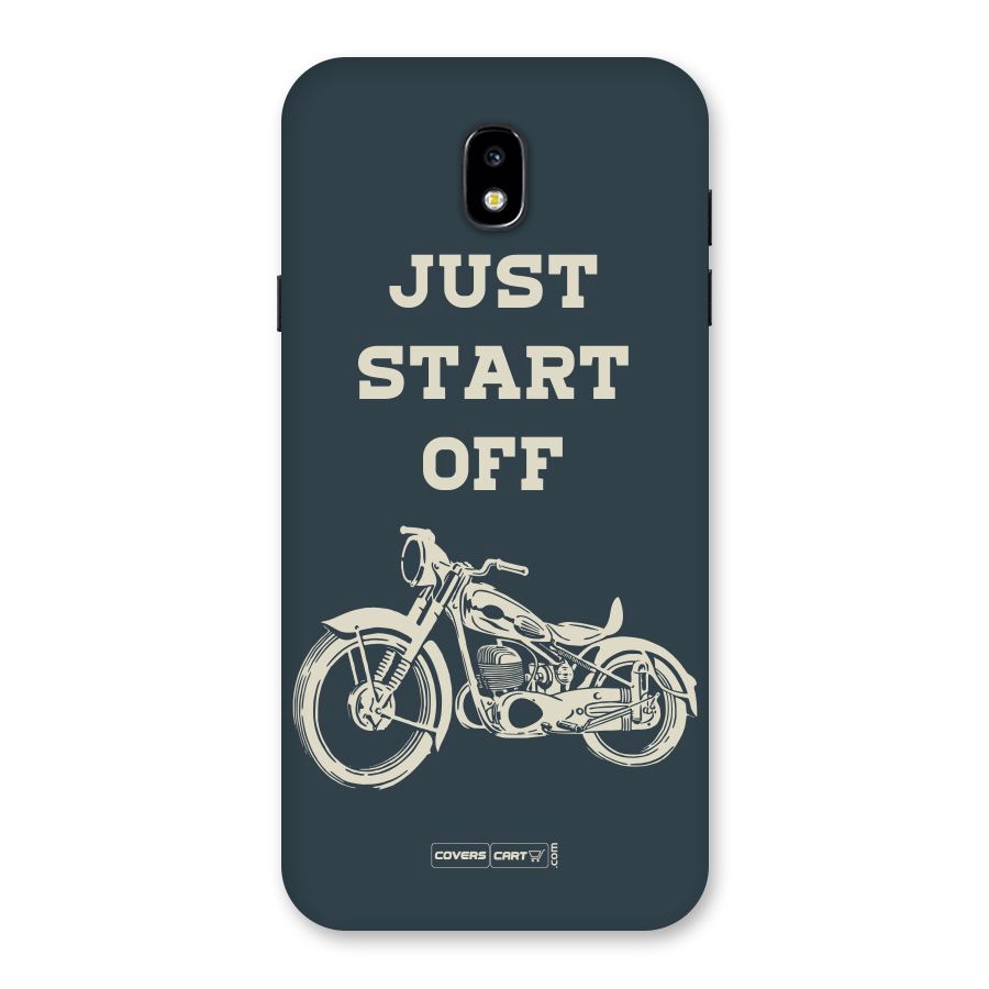 Just Start Off Back Case for Galaxy J7 Pro