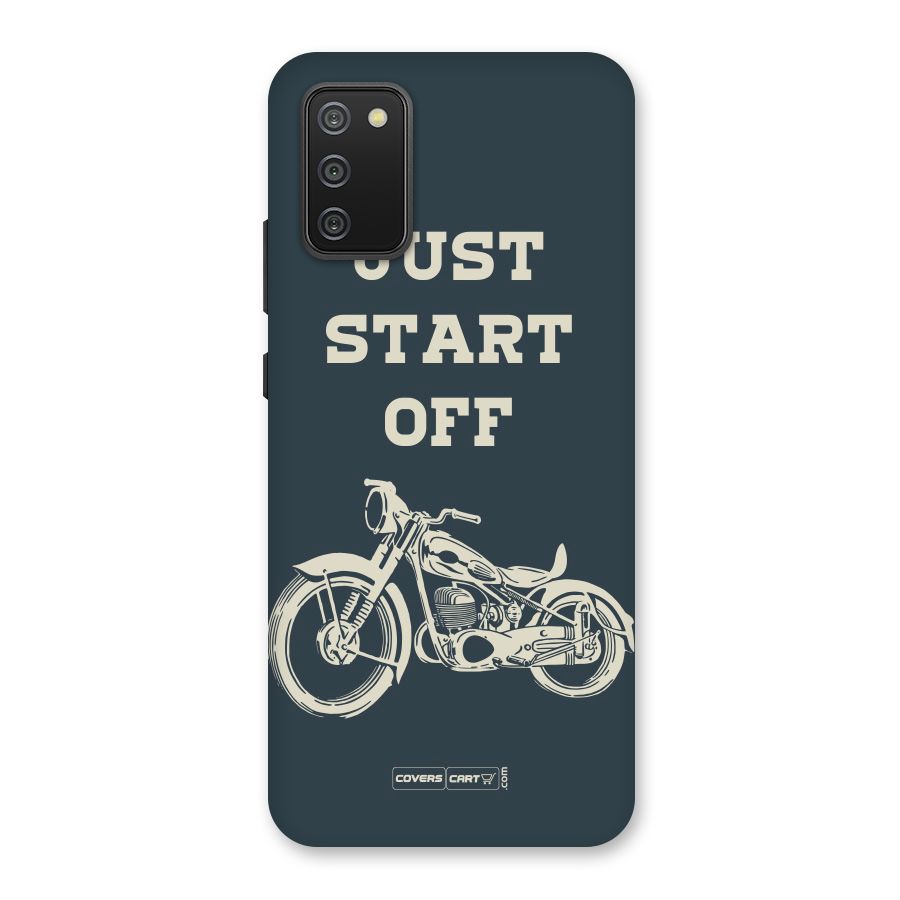 Just Start Off Back Case for Galaxy M02s