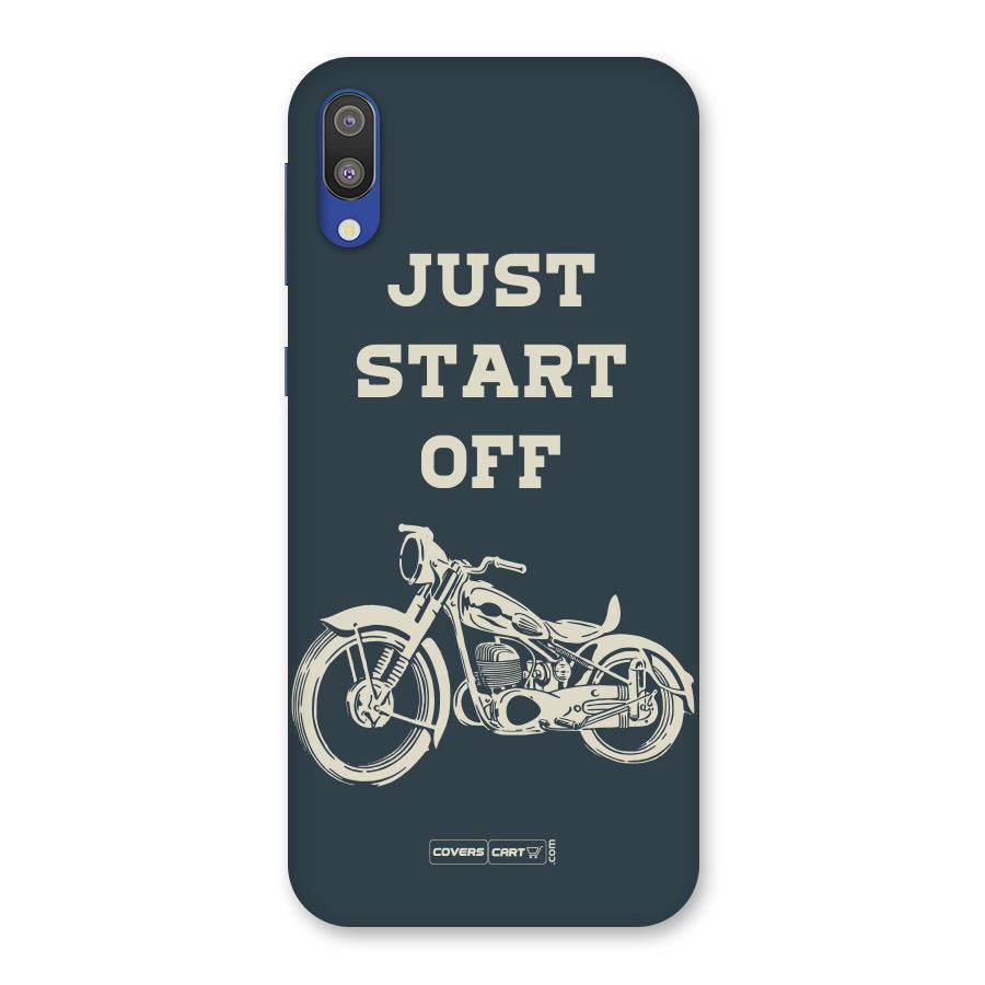 Just Start Off Back Case for Galaxy M10