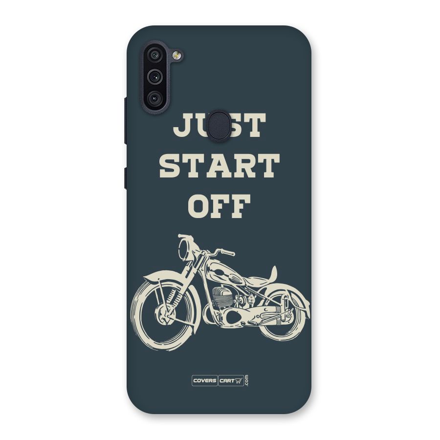 Just Start Off Back Case for Galaxy M11