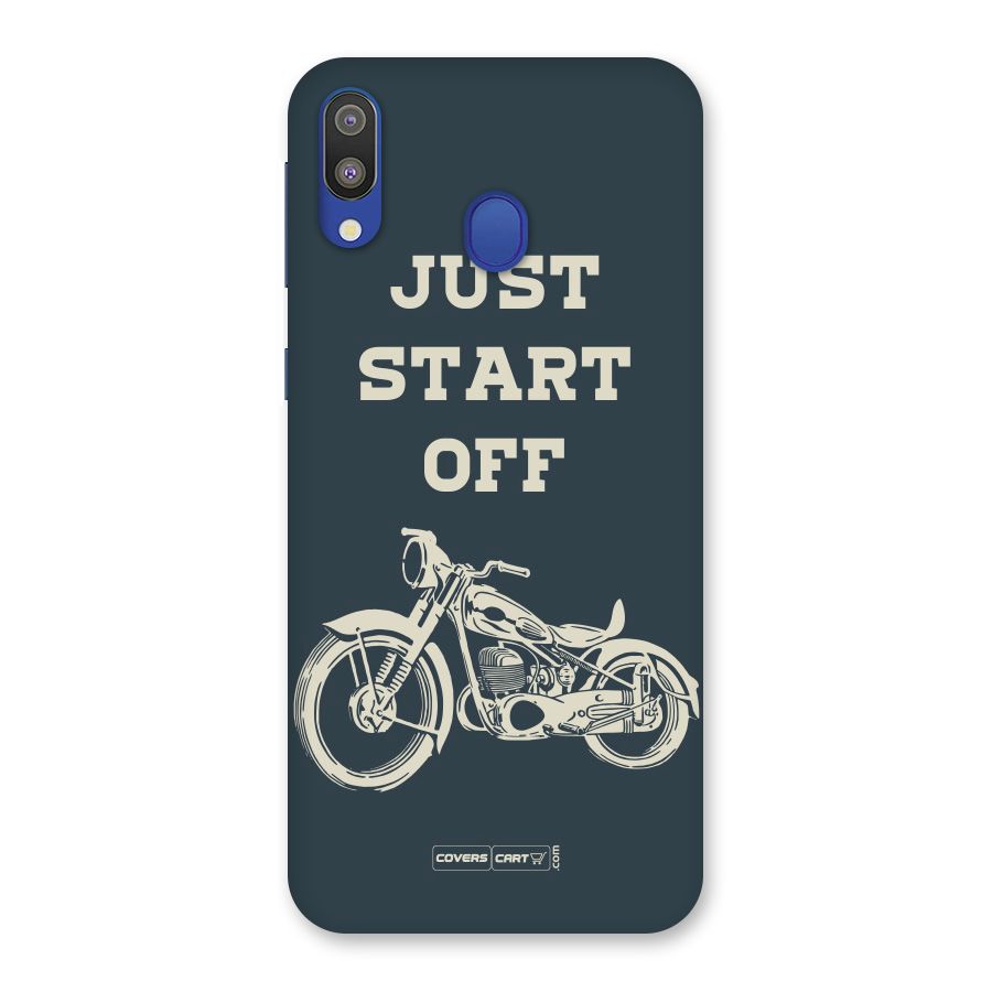 Just Start Off Back Case for Galaxy M20