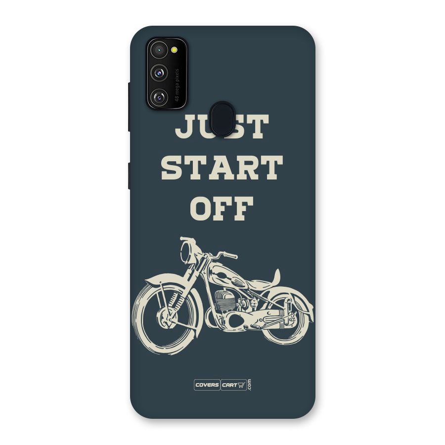 Just Start Off Back Case for Galaxy M30s