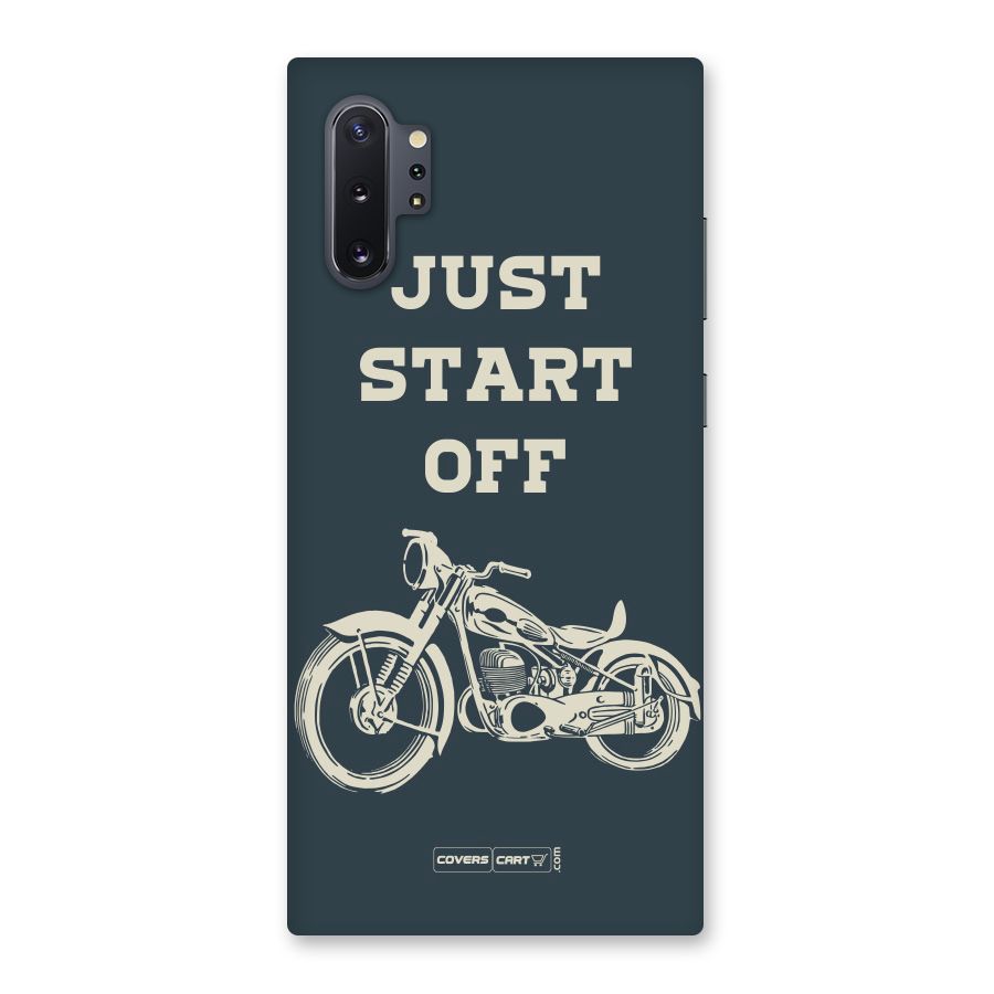 Just Start Off Back Case for Galaxy Note 10 Plus