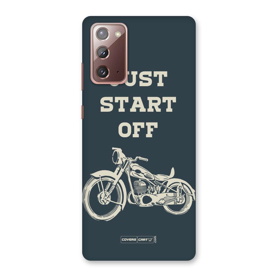 Just Start Off Back Case for Galaxy Note 20