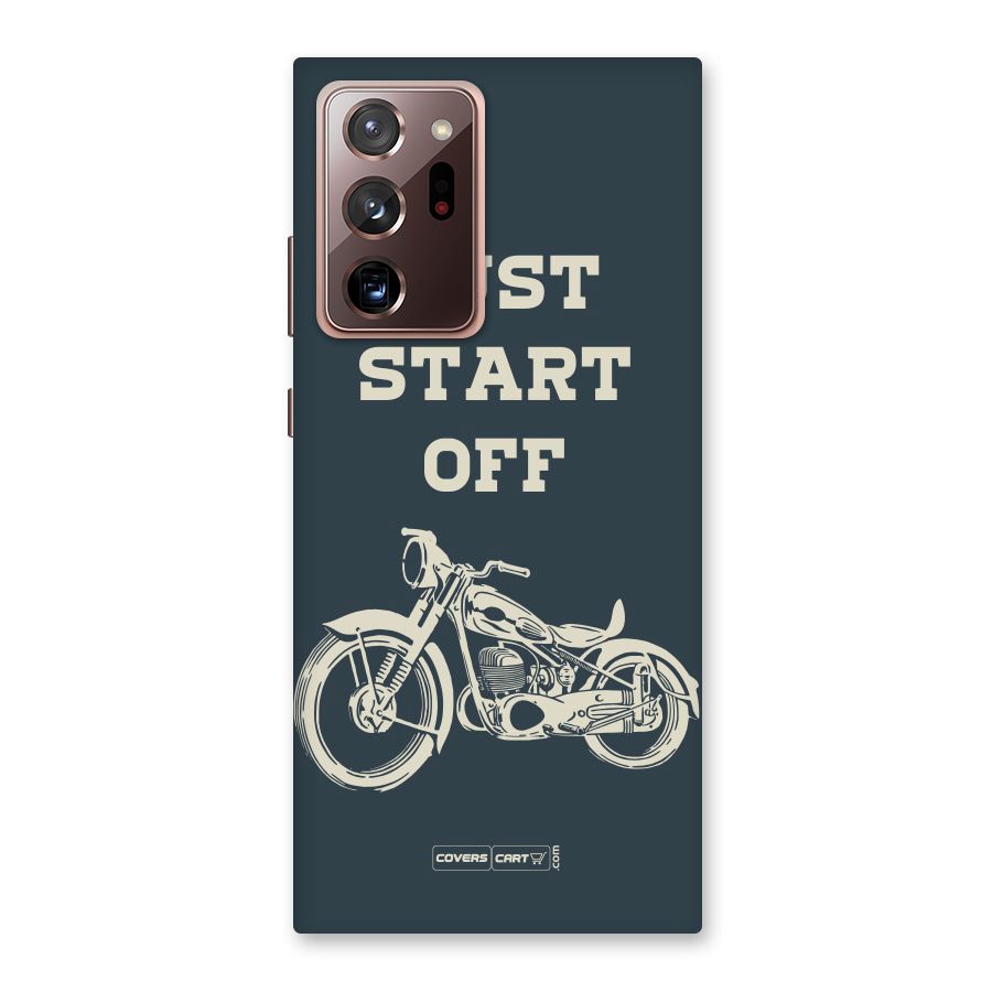 Just Start Off Back Case for Galaxy Note 20 Ultra