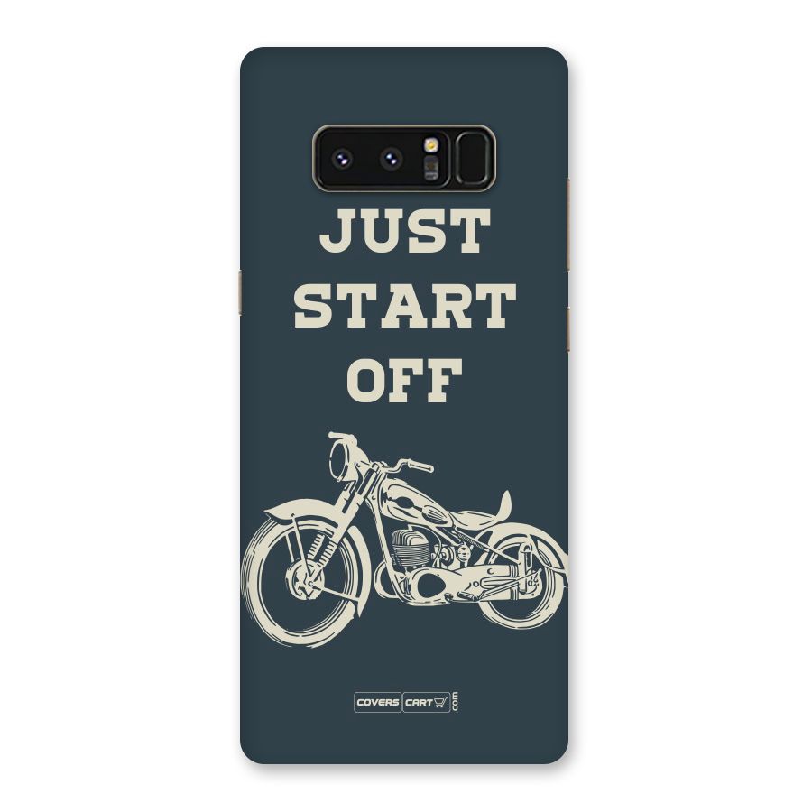 Just Start Off Back Case for Galaxy Note 8