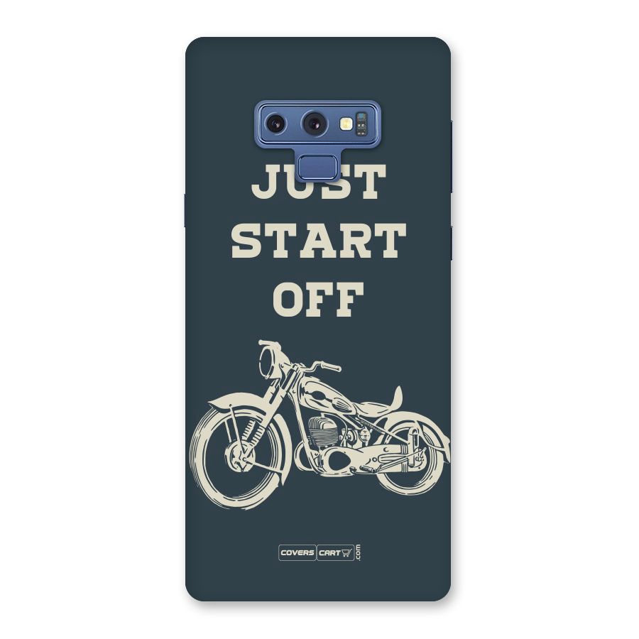 Just Start Off Back Case for Galaxy Note 9