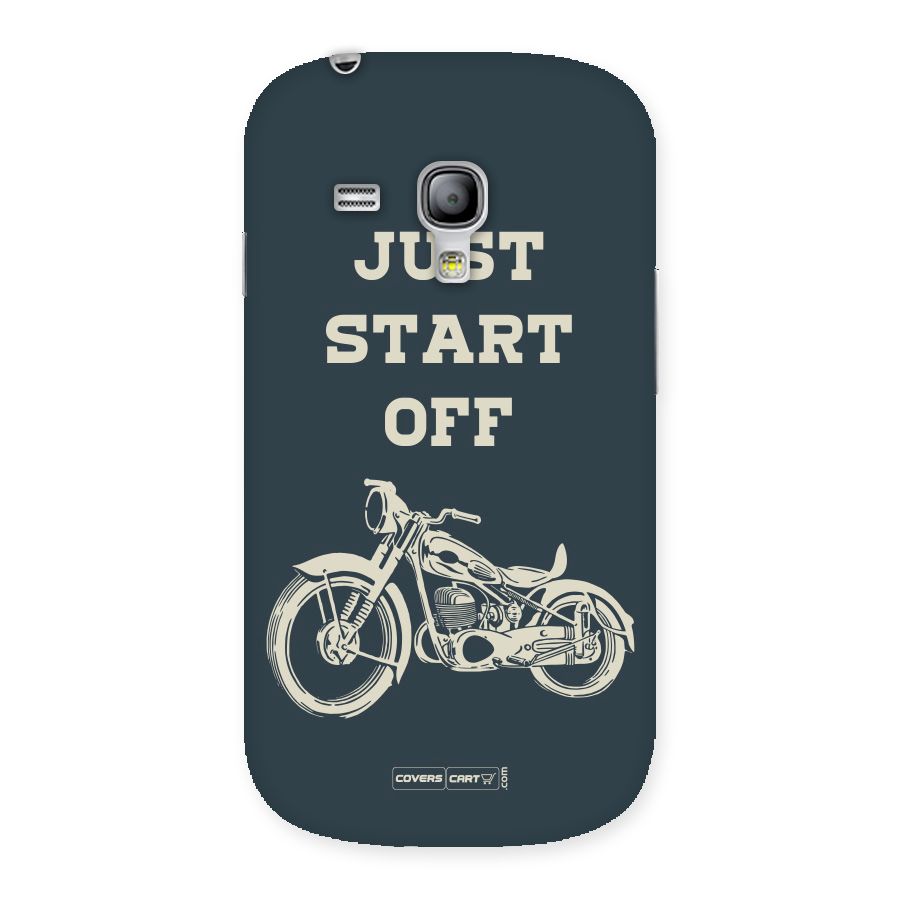 Just Start Off Back Case for Galaxy S3 Mini