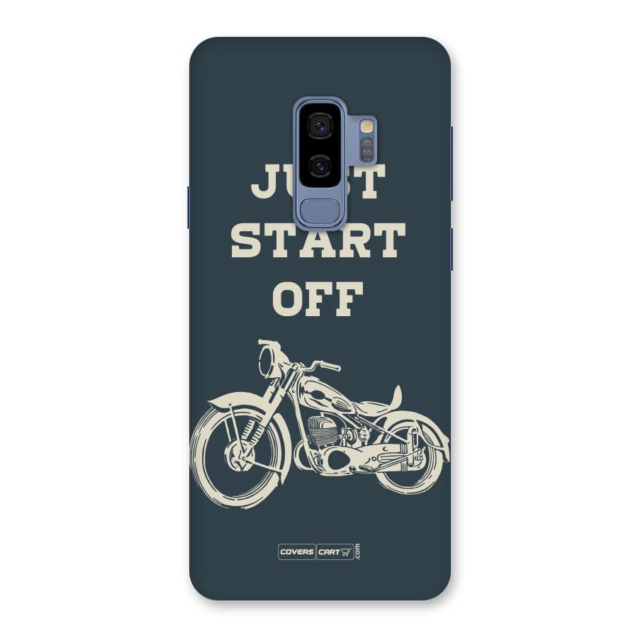 Just Start Off Back Case for Galaxy S9 Plus