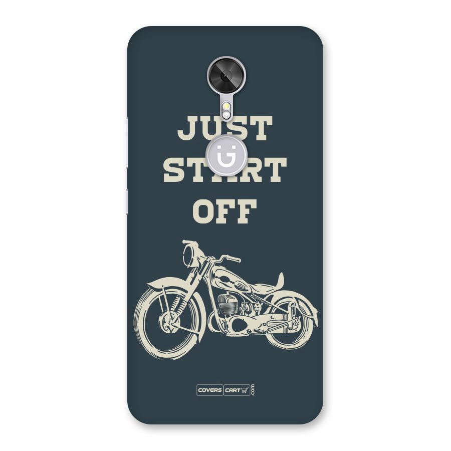 Just Start Off Back Case for Gionee A1