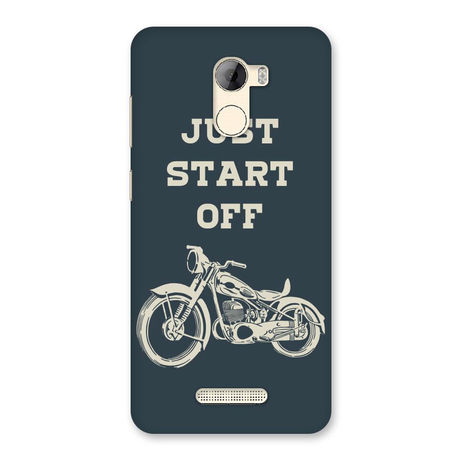 Just Start Off Back Case for Gionee A1 LIte