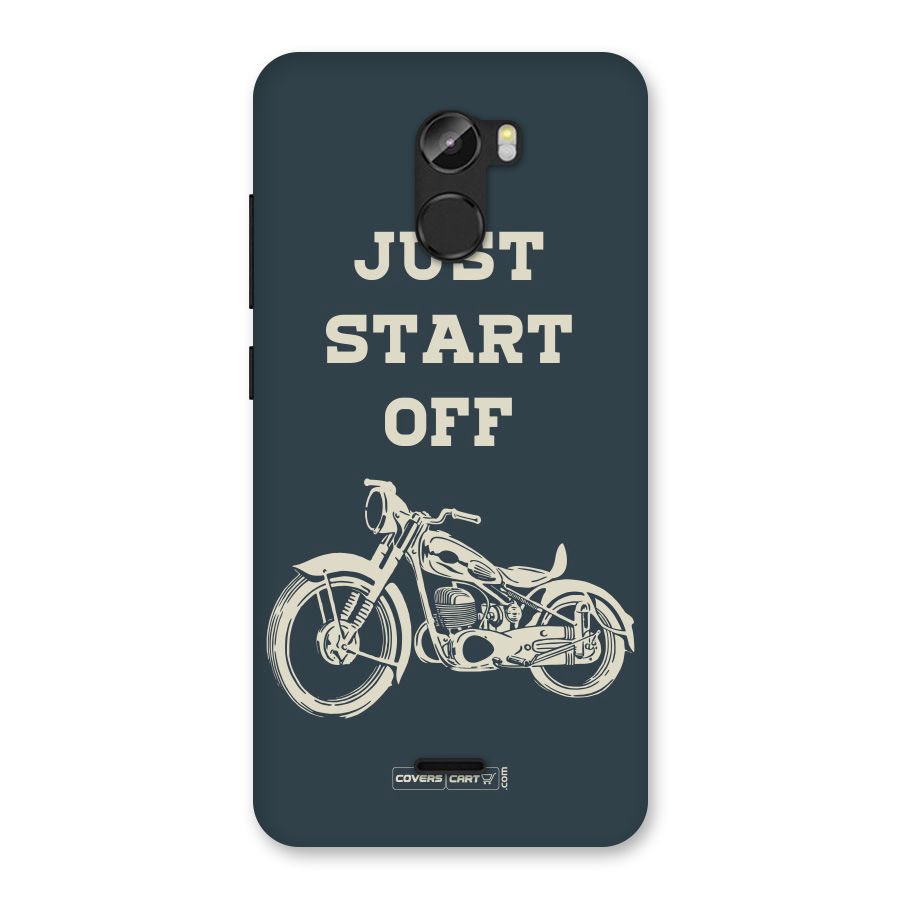 Just Start Off Back Case for Gionee X1