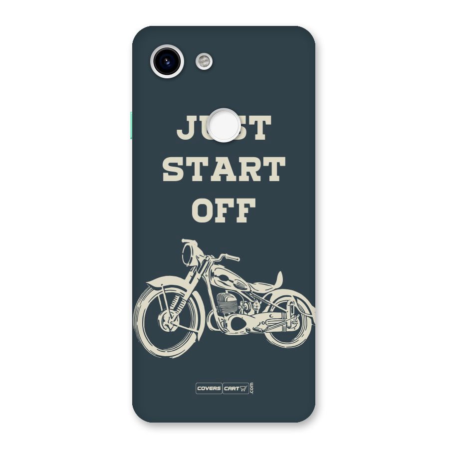Just Start Off Back Case for Google Pixel 3