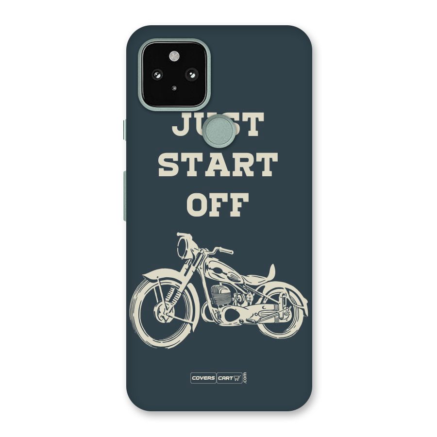 Just Start Off Back Case for Google Pixel 5