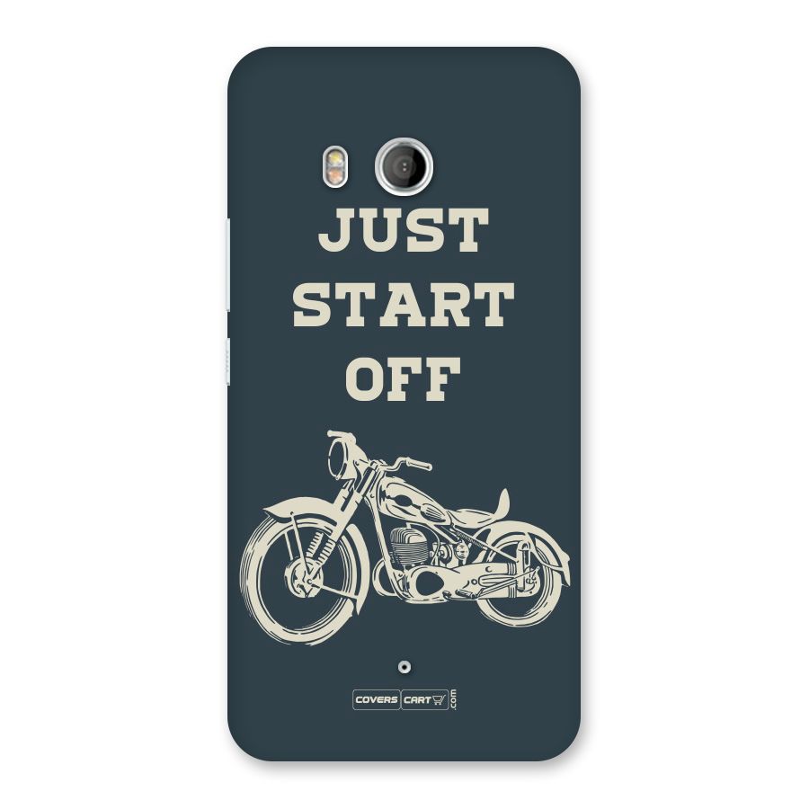 Just Start Off Back Case for HTC U11