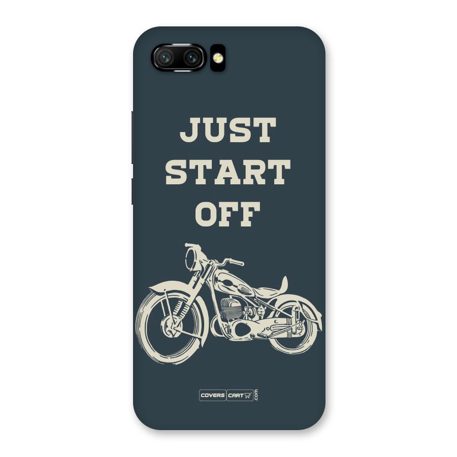 Just Start Off Back Case for Honor 10