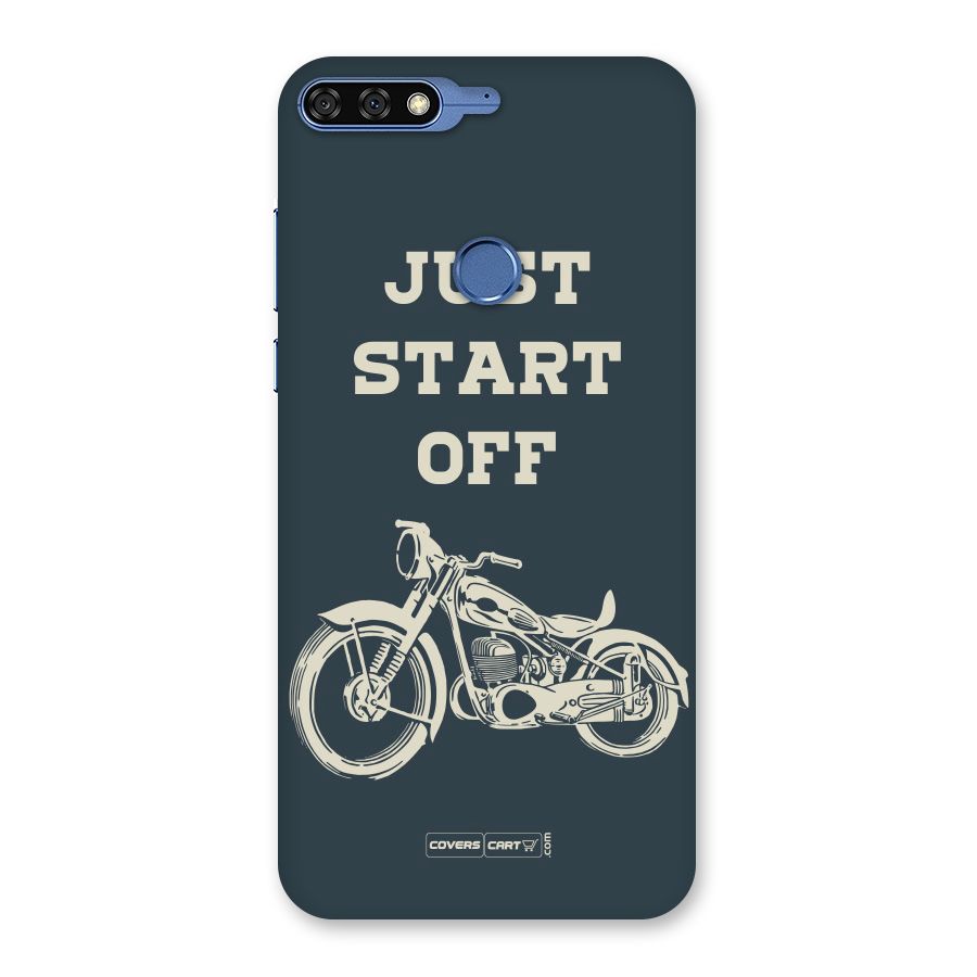 Just Start Off Back Case for Honor 7C