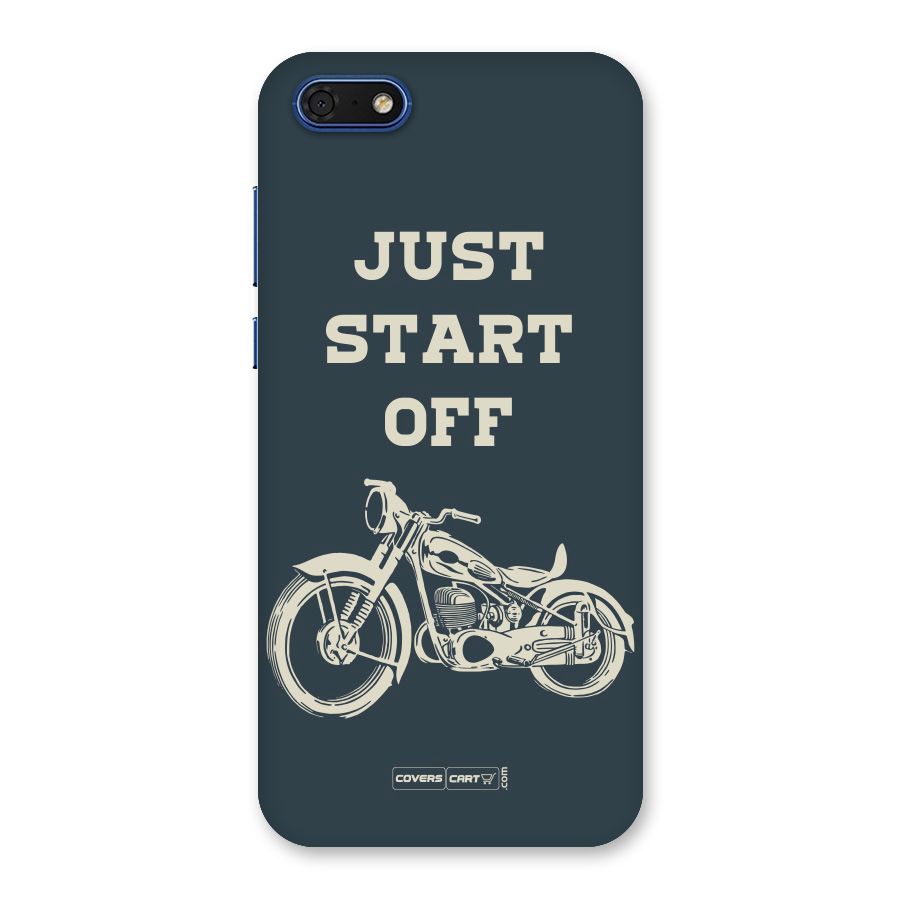 Just Start Off Back Case for Honor 7s