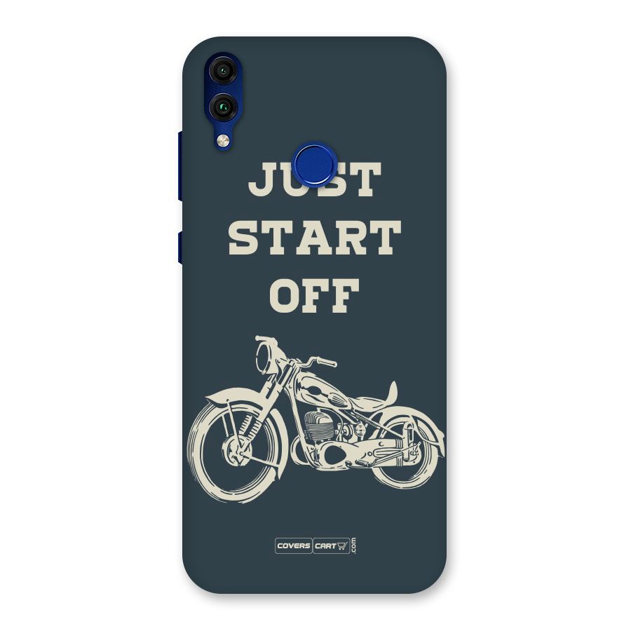 Just Start Off Back Case for Honor 8C