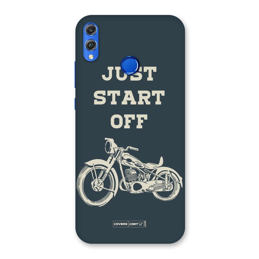 Just Start Off Back Case for Honor 8X