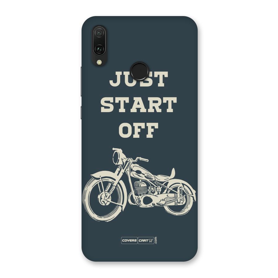 Just Start Off Back Case for Huawei Y9 (2019)